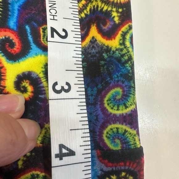 JAMMIN ON Women’s Multi Color Neon Paisley Leggings Size Medium NWT - Picture 8 of 10